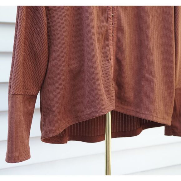 Böhme Boho Burnt Orange Hook and Eye Long Sleeve Blouse - Picture 3 of 8